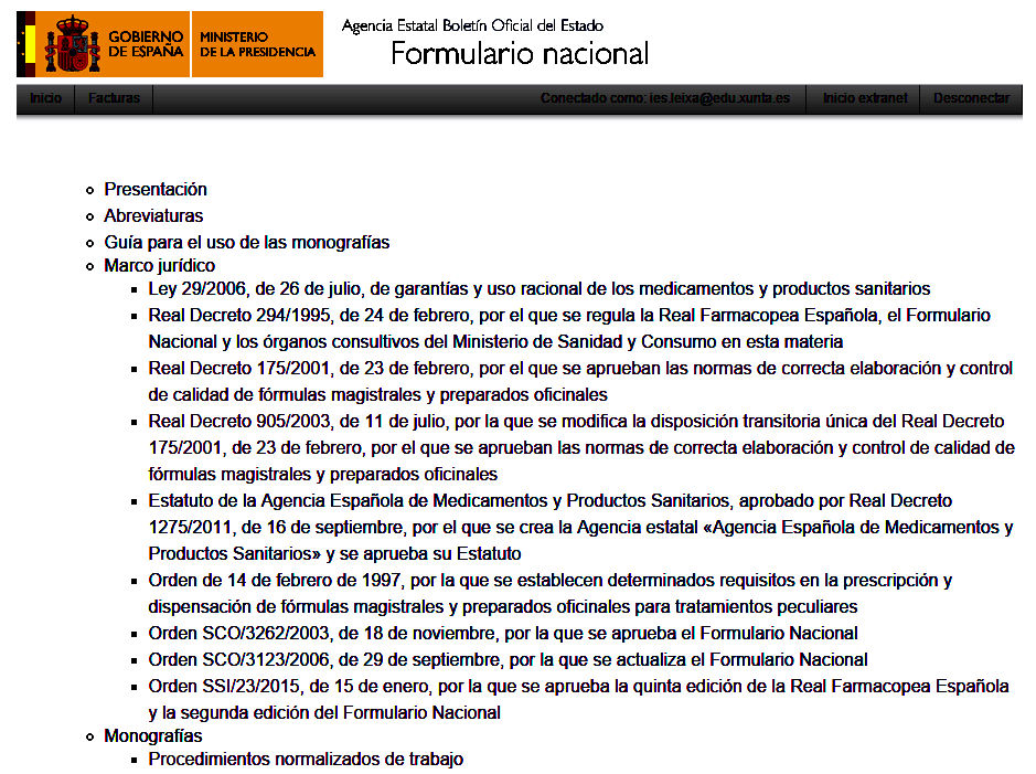 Formulario nacional